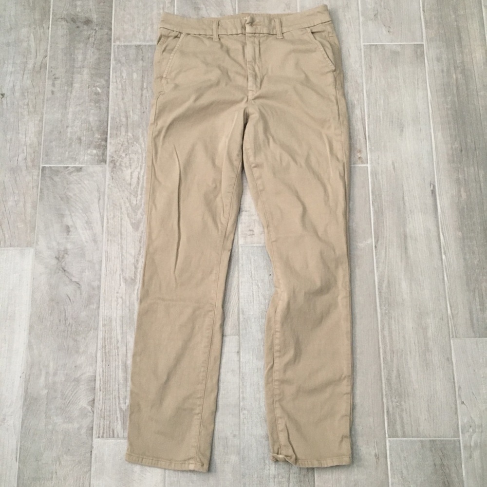 Skinny high-rise khakis